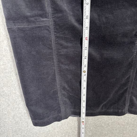 White Stuff Skirt 8 Charcoal Velvet Pencil Academia Career Office Secretary Twee - Picture 4 of 10